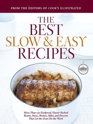 The Best Slow and Easy Recipes - ebook